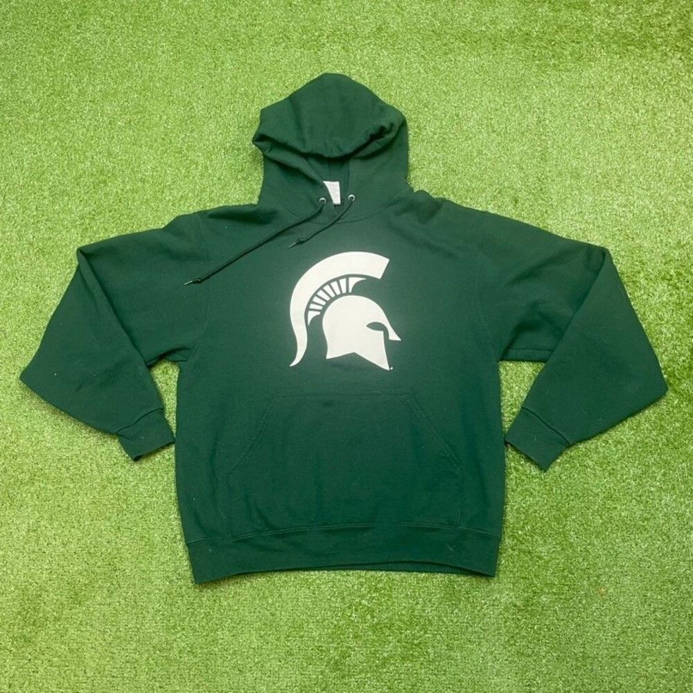 Michigan State Sparty Mens Size Medium Hoodie Sweatshirt MSU Spartans